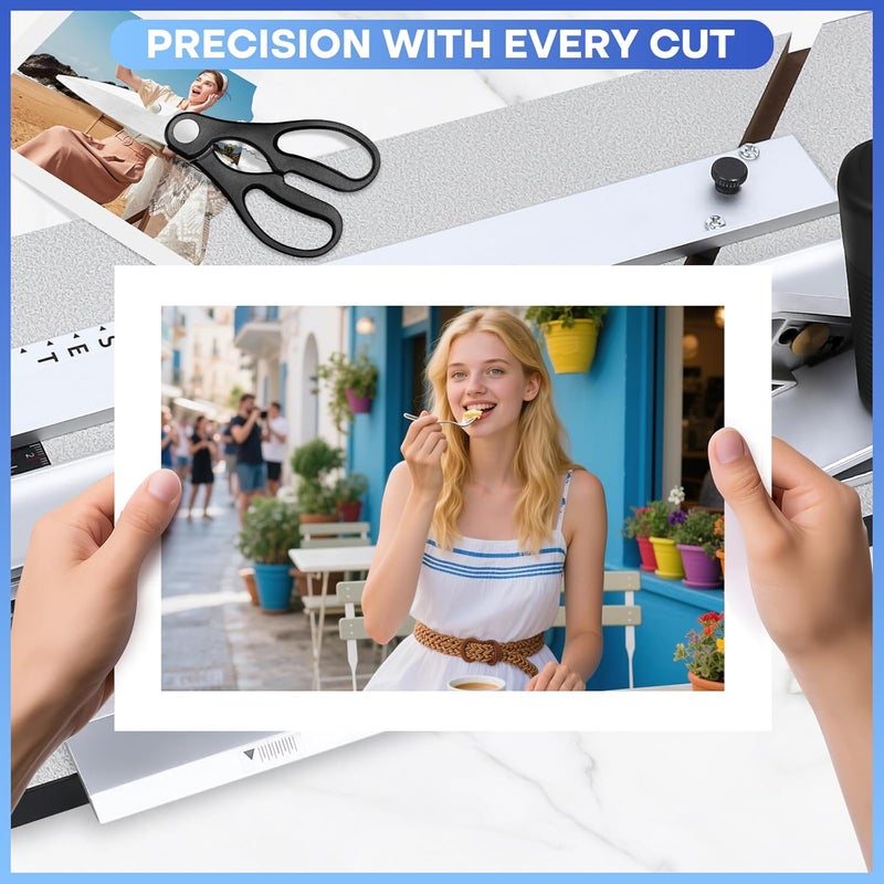 UOKRR 32in Compact Mat Cutter, Ideal for Right & Left-Handed, High Precision Mat Board Cutter with Bevel and Straight Cutting Heads, Easily Make Picture Frames, DIY Projects - Image 5